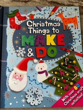 Igloo Blue Holiday Craft Book Cover with Multicolor Accents
